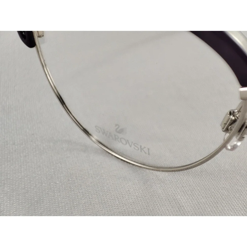 Swarovski SK 5363 081 Shiny Violet Cat Eye Eyeglass Frames Women 53-17-145 NWT